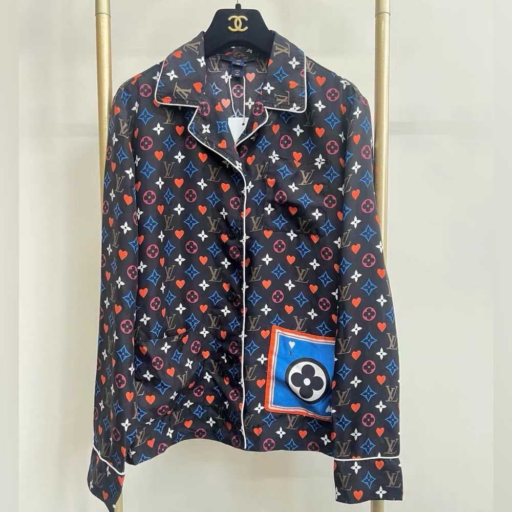 Authentic Louis Vuitton Multicolor Monogram Shirt
